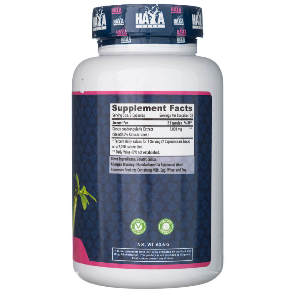 Haya Labs Cissus 500 mg - 100 Capsules