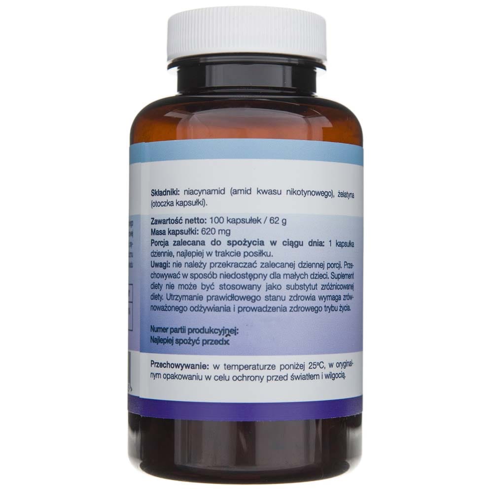 Medverita Niacinamide (Nicotinic Acid) 500 mg - 100 Capsules