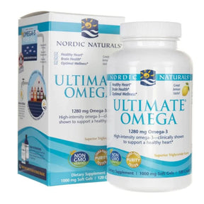Nordic Naturals Ultimate Omega, Lemon Flavour - 120 Softgels