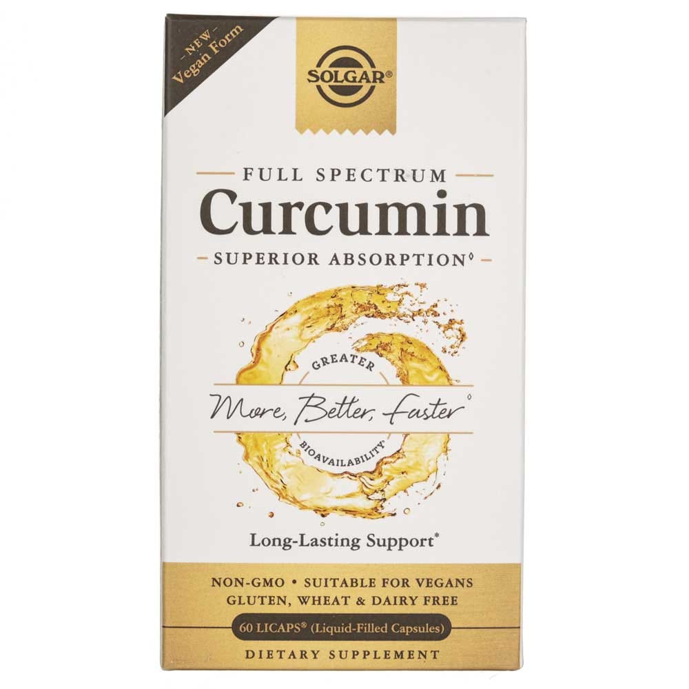 Solgar Full Spcetrum Curcumin Liquid Extract - 60 Softgels