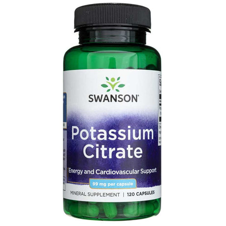 Swanson Potassium Citrate 99 mg - 120 Capsules