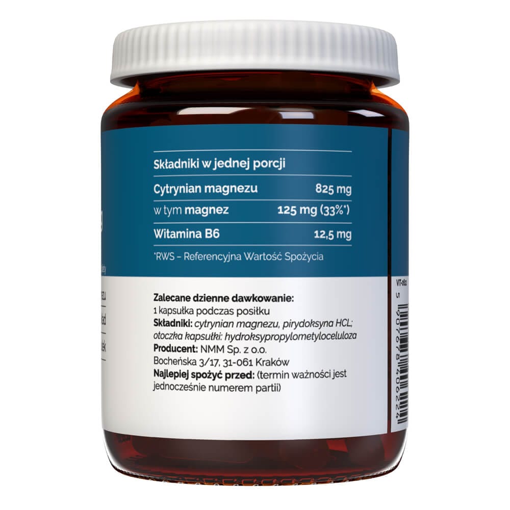 Vitaler's Magnesium 125 mg + Vitamin B6 - 60 Capsules